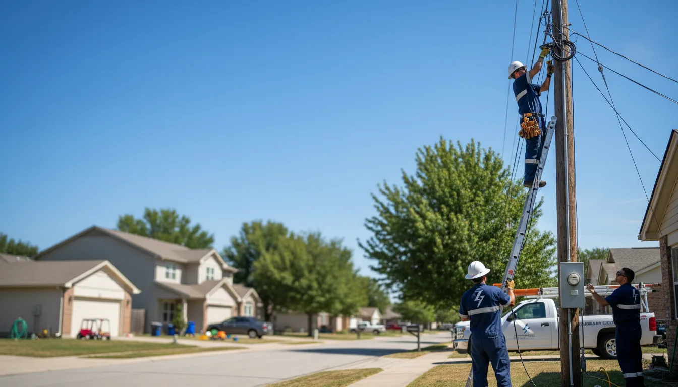 Residential electrician providing installation services in Sale City, GA